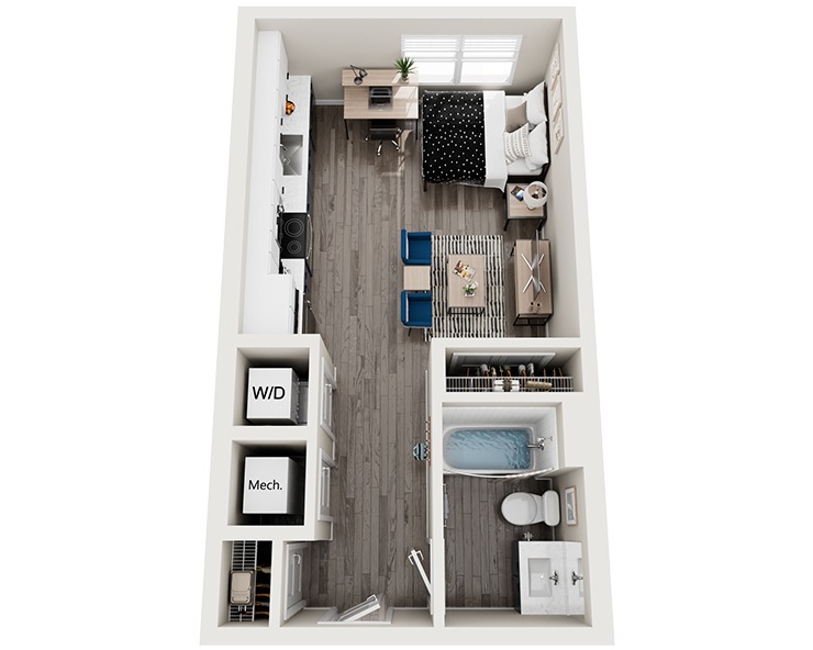 Spruce I - Studio Floor plan